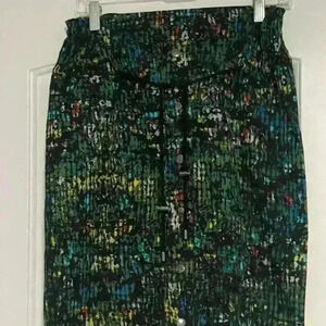 Derek Lam for Design Skirt Black Blue Pink Pockets Silver Hardware Small